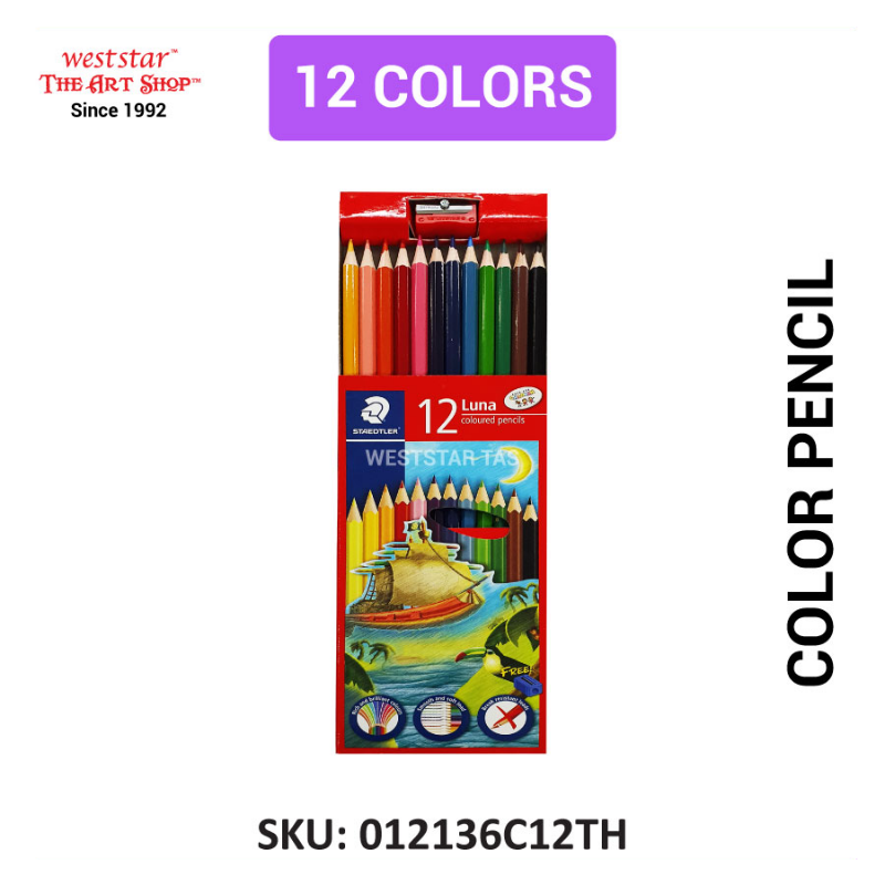Staedtler Luna Color Pencil, Luna Coloured Pencils (12,24,36,48colors)