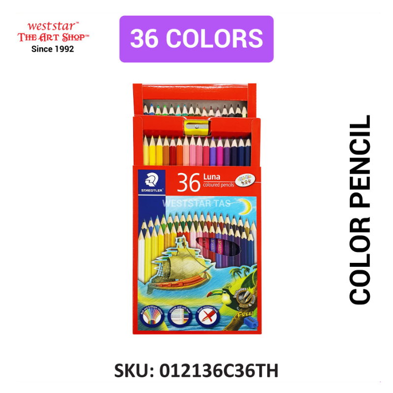 Staedtler Luna Color Pencil, Luna Coloured Pencils (12,24,36,48colors)
