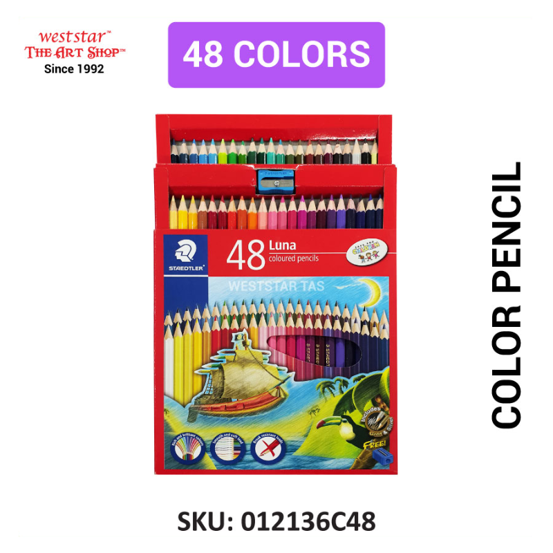 Staedtler Luna Color Pencil, Luna Coloured Pencils (12,24,36,48colors)