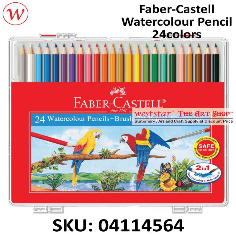 Faber-Castell Watercolour Pencil | In plastic Case