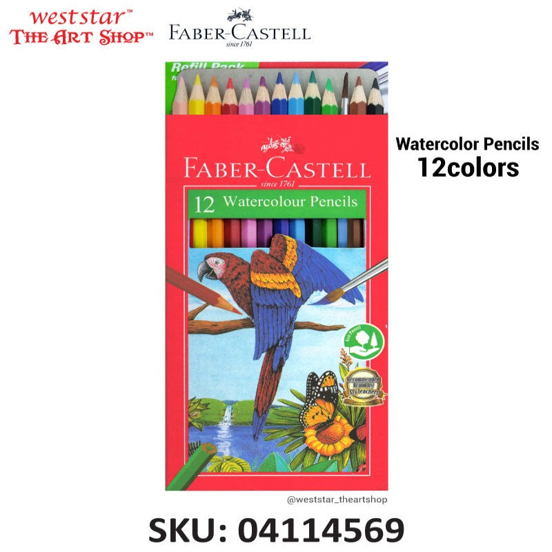 Faber-Castell Watercolour Pencil Refill Pack | 12 / 24colors