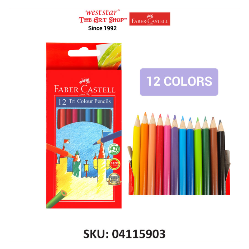 Faber-Castell Tri Color Pencils | 12, 24, 36 Colors