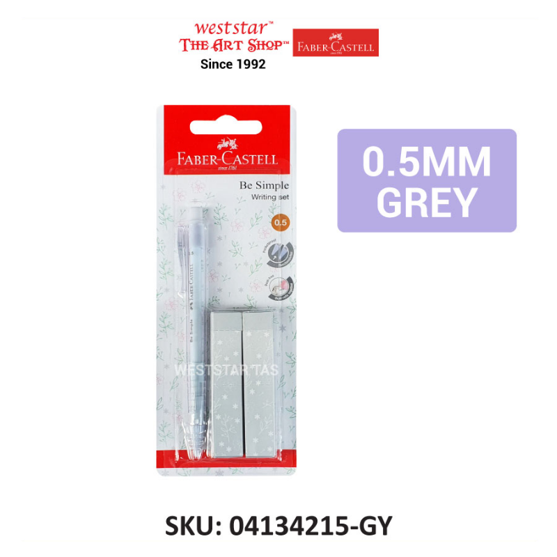 Faber-Castell Be Simple Mechanical Pencil + Eraser Set (0.5mm/0.7mm)