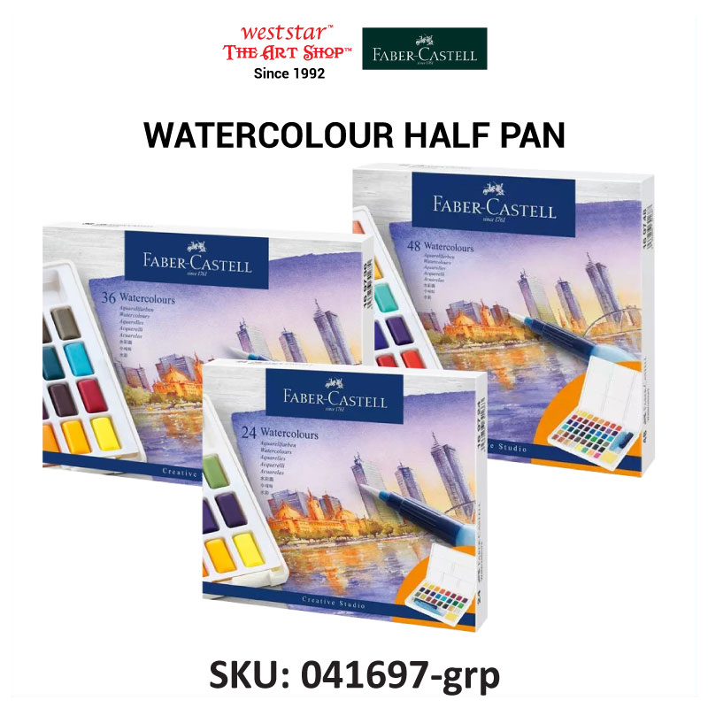 Faber-Castell Creative Studio Watercolor Half Pan Set
