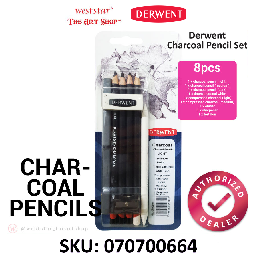 Derwent (0700664) Charcoal Mixed Media | 9pcs / card