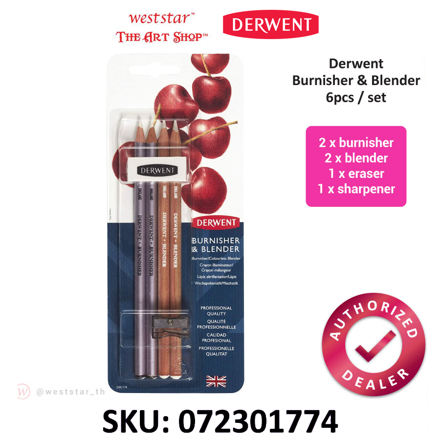 Derwent Burnisher & Blender, Derwent Blender (4pcs + Accessories)