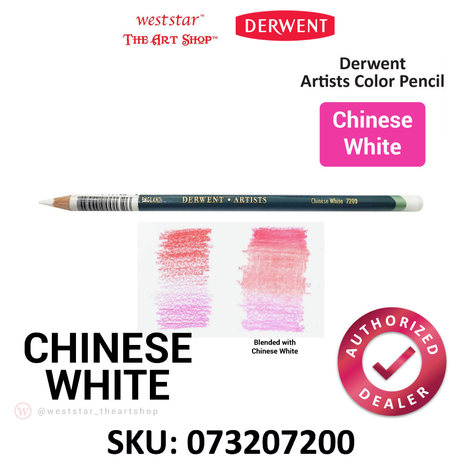 Derwent Artists Color Pencil #7200 Chinese White Derwent Chinese White