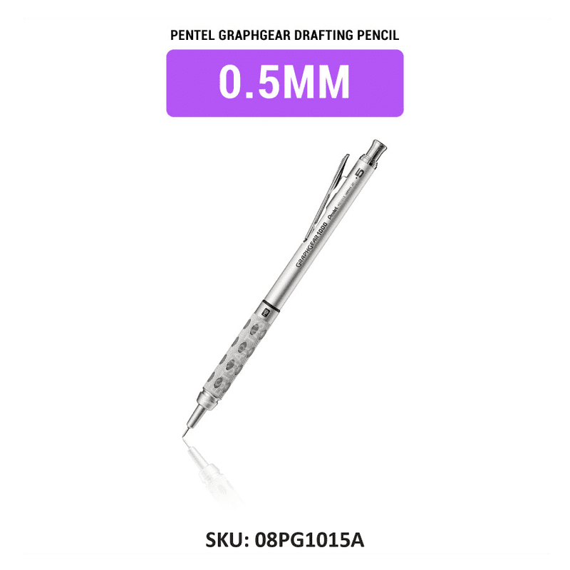 Pentel Graphgear 1000 Mechanical Pencil, Pentel Drafting Pencil  (0.3, 0.5, 0.7, 0.9mm)