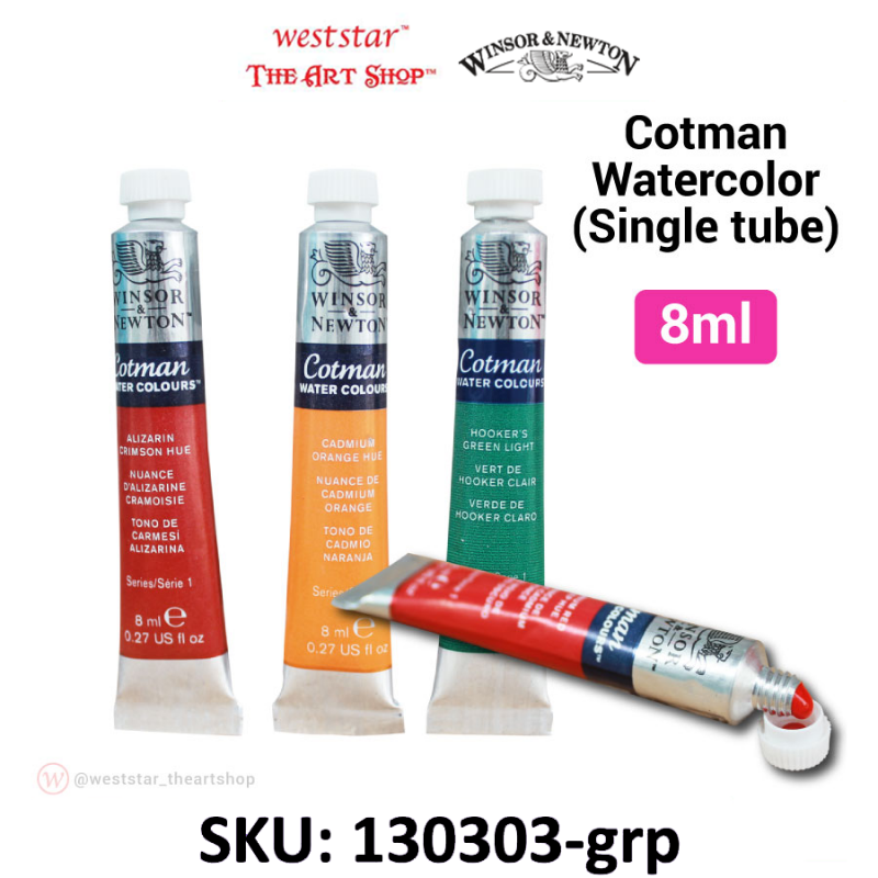 Winsor & Newton Cotman Watercolor 8ml - Single Tube Water Color