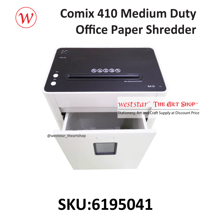 Comix 410 Medium Duty Office Paper Shredder