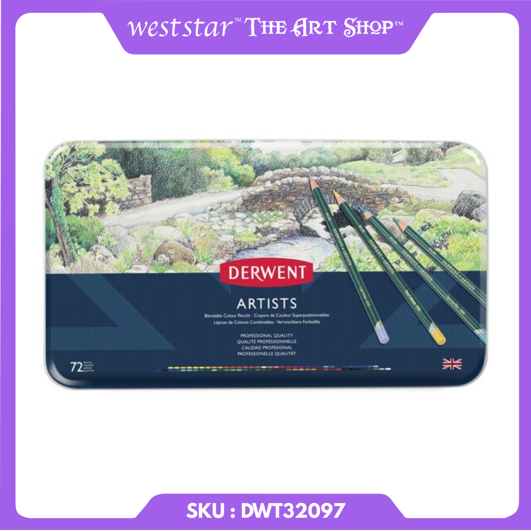 Derwent Artists Colour Pencils Blendable | 12 , 24, 36, 72 colors