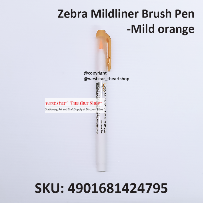 Zebra Mildliner Brush Pen Marker, Brush Marker Twin Tip, Double-Sided Marker, Super Fine Marker