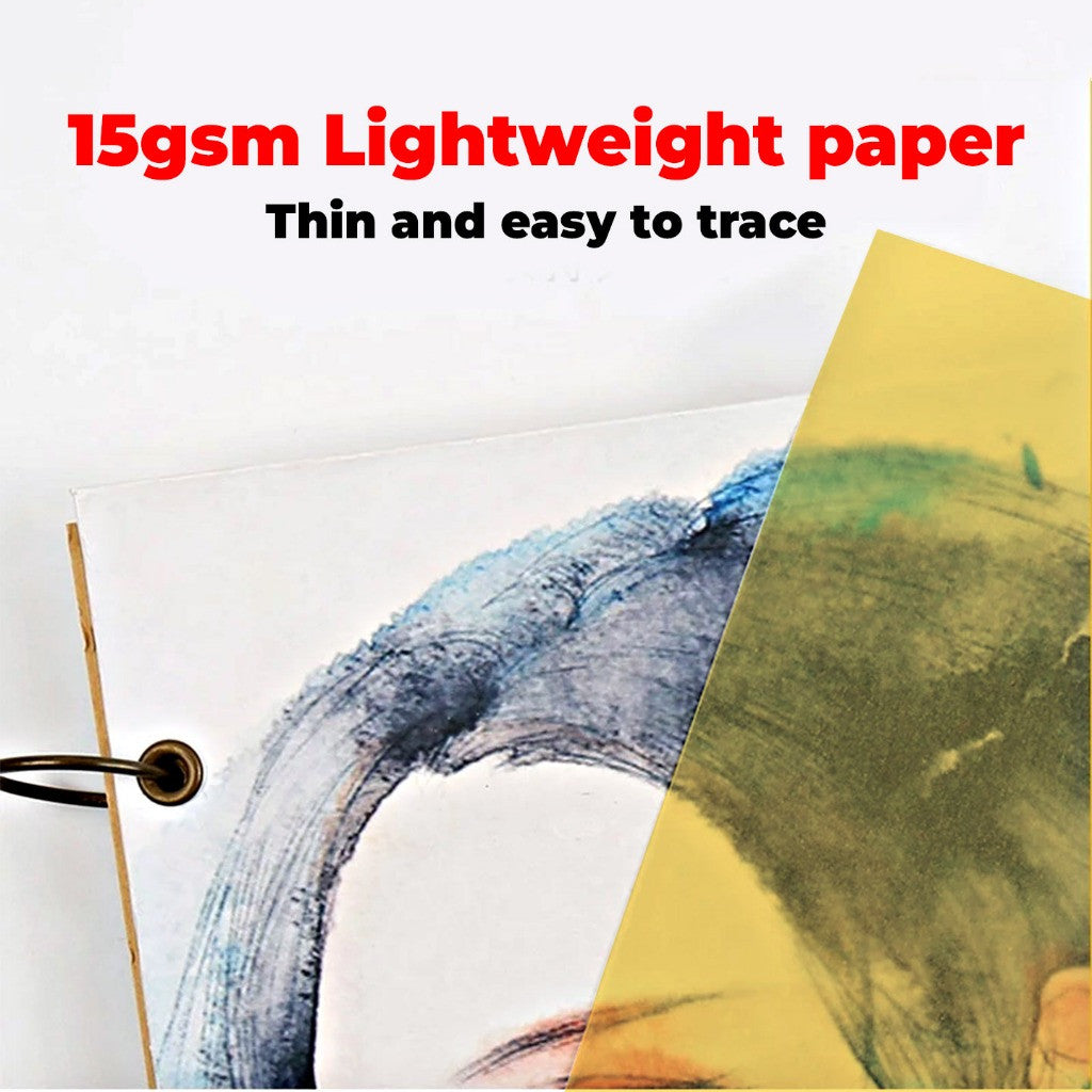 Butter Paper Roll YELLOW for Sketching & Drawing - 15g (30cm / 46cm*50 yard )