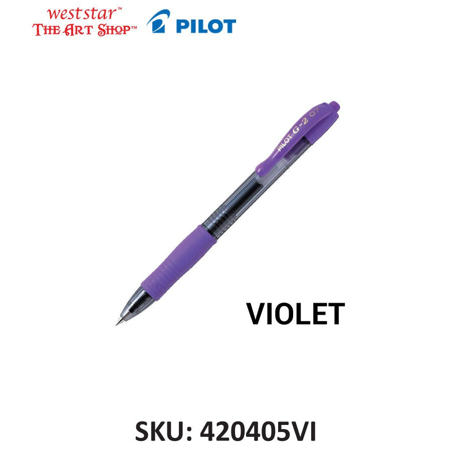 PILOT G2 Gel Pen, Pilot Retractable Gel Pen, Pilot G-2 Gel Pen Colored 0.7mm