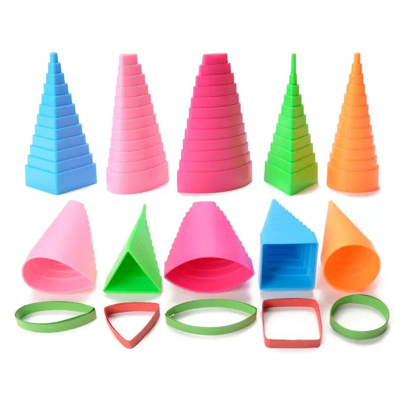 3D Paper Quilling Border Mould Set (5pcs Multi-Shape)
