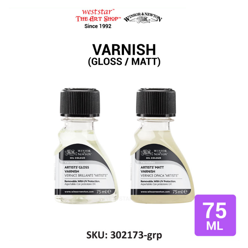 Winsor & Newton Artists' Gloss Varnish Matt Varnish (Gloss/Matt) (75ml)