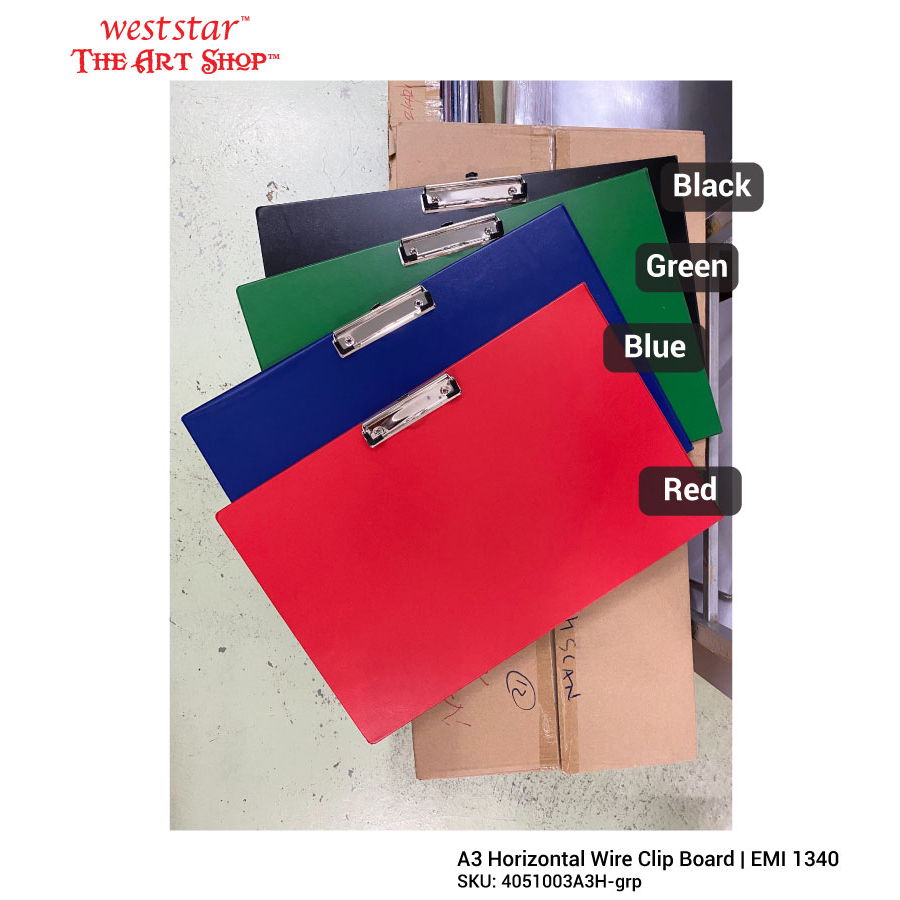 A3 Wire Clip Board (EMI 1340) | Horizontal