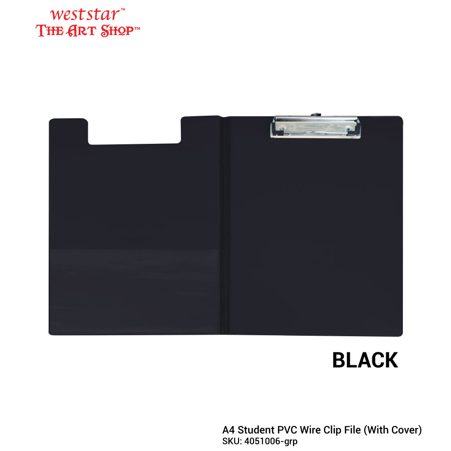 A4 Student Wire Clip File with Cover (PVC) | Emi-2100