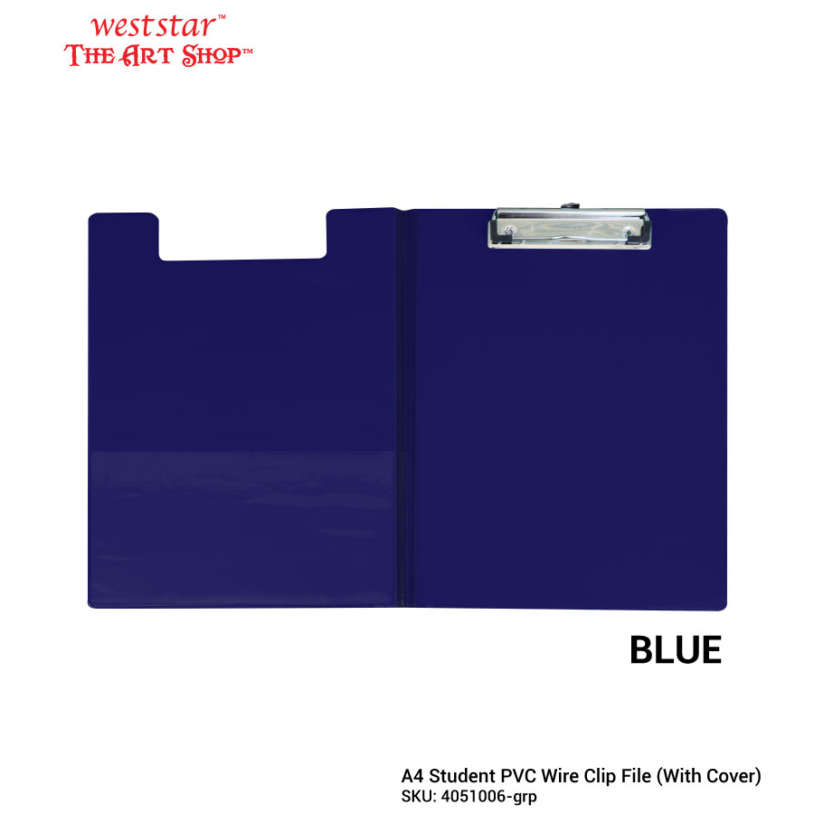 A4 Student Wire Clip File with Cover (PVC) | Emi-2100
