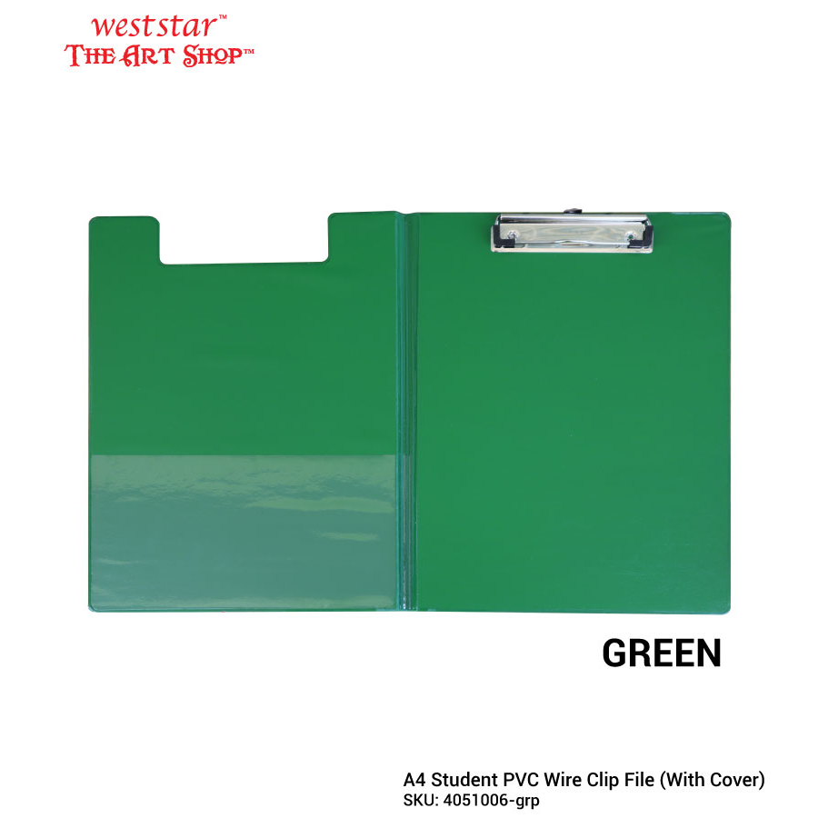 A4 Student Wire Clip File with Cover (PVC) | Emi-2100