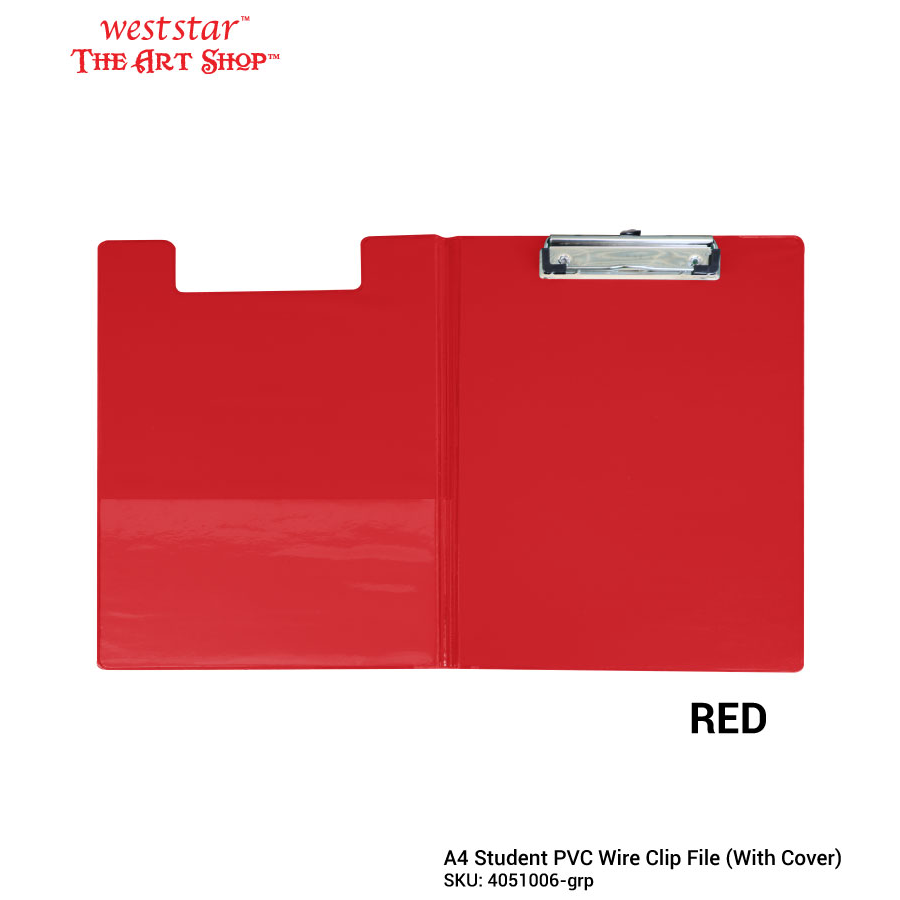 A4 Student Wire Clip File with Cover (PVC) | Emi-2100