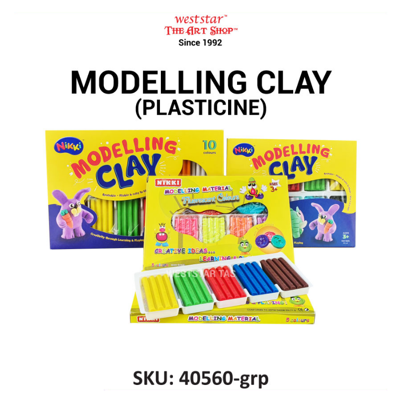 Nikki Modelling Clay , Modelling Material , Plasticine (Suitable for Kids age 3+)