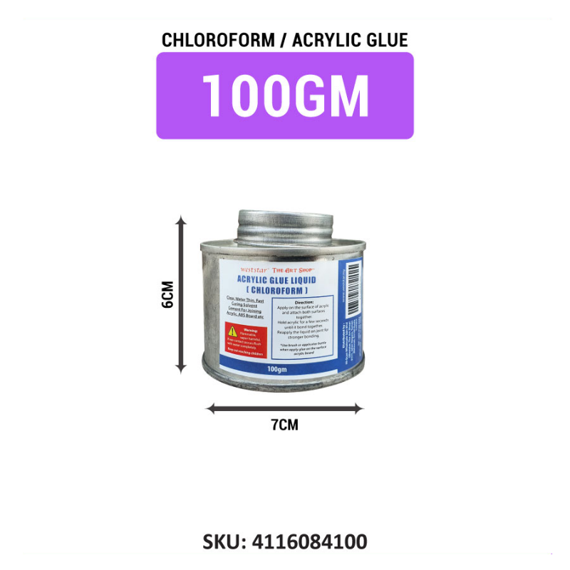 Weststar Acrylic Glue for Acrylic Sheet, Chloroform (100gm, 250gm, 4kg)
