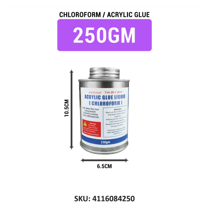 Weststar Acrylic Glue for Acrylic Sheet, Chloroform (100gm, 250gm, 4kg)
