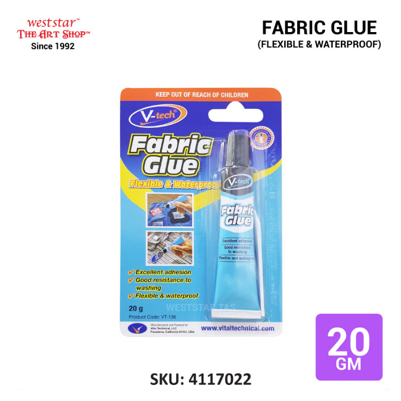 V-Tech Fabric Glue for Fabric VT136 (Flexible & Waterproof)