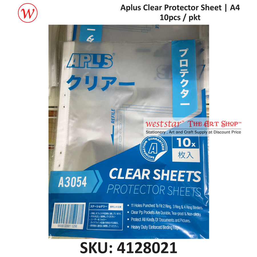 A4 Clear Sheet Protector (A3054) | 10pcs / pkt
