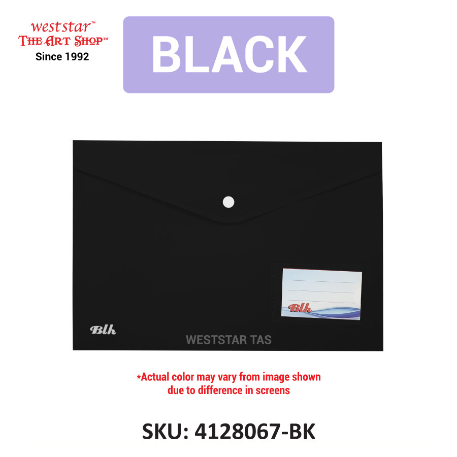 A4 Pocket Button File , Document Folder, Document Wallet (BLH-117A)