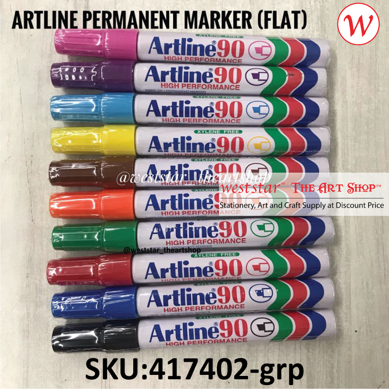 Artline Permanent Marker 90 Flat