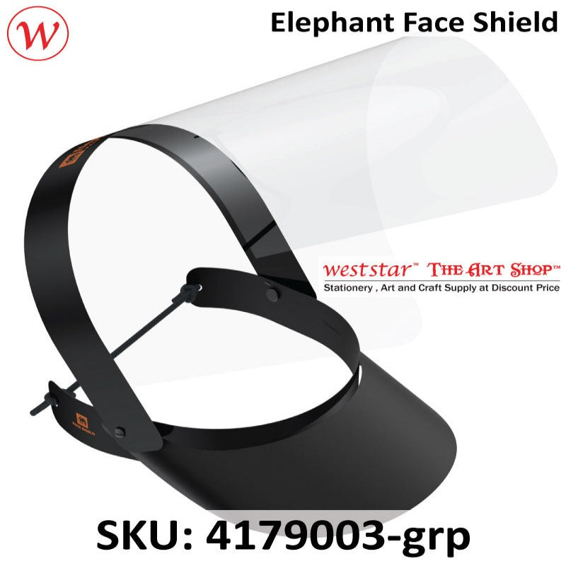 ELP Face Shield Mask (Black) 10pcs/50pcs pkt