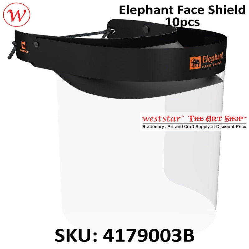 ELP Face Shield Mask (Black) 10pcs/50pcs pkt