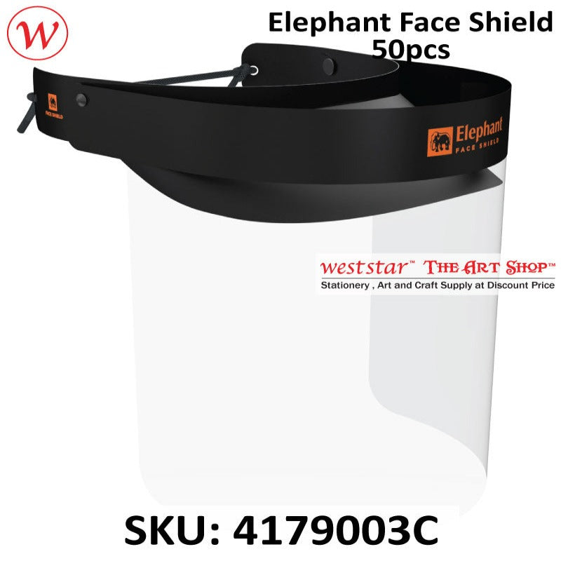 ELP Face Shield Mask (Black) 10pcs/50pcs pkt