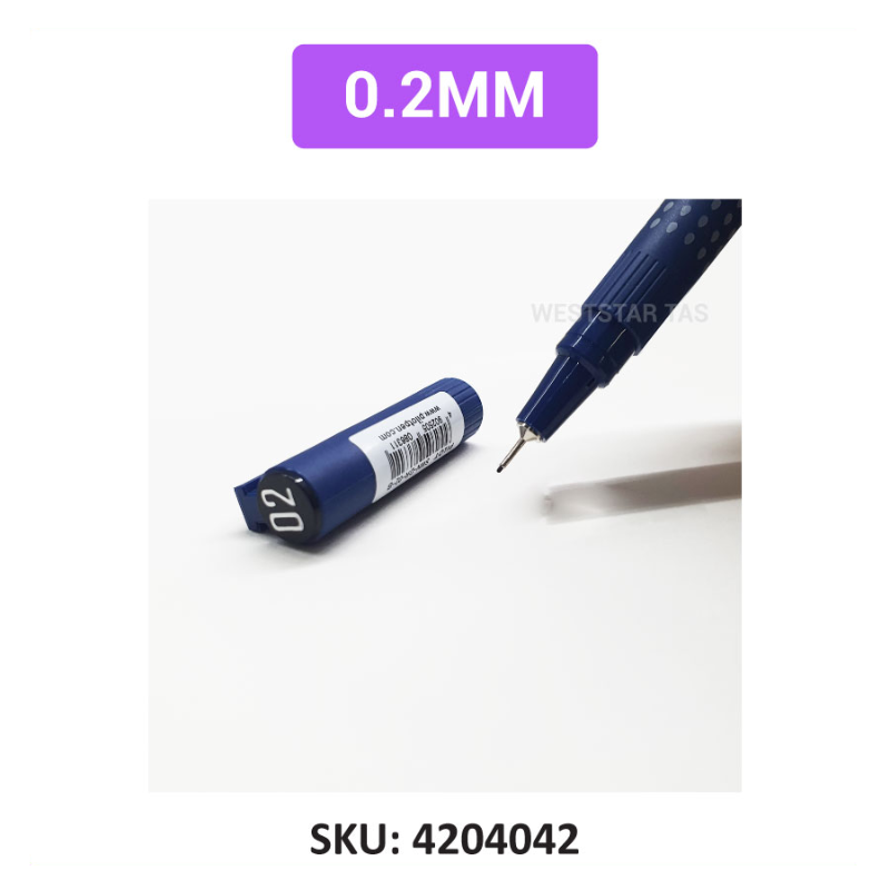 Pilot Drawing Pen, Water-Resistant Drawing Pen, Pigment Ink Pen (0.1, 0.2, 0.3, 0.5, 0.8)
