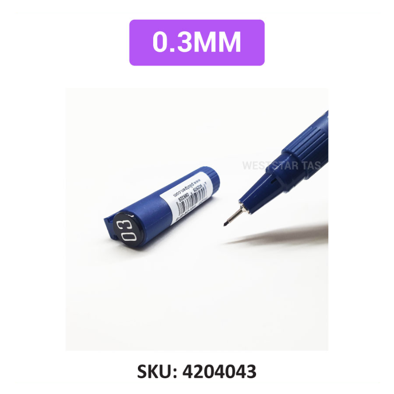 Pilot Drawing Pen, Water-Resistant Drawing Pen, Pigment Ink Pen (0.1, 0.2, 0.3, 0.5, 0.8)