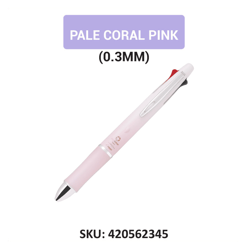 Pilot Dr Grip 4+1 Multifunction Pen , Ball point pen + Mechanical Pencil 0.3mm (Oil based ink)