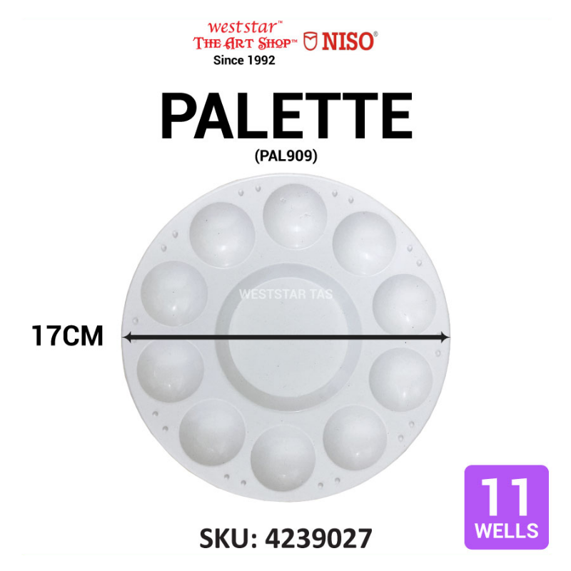 Niso Watercolor Palette (13.5cm / 18cm) (10wells / 14wells)