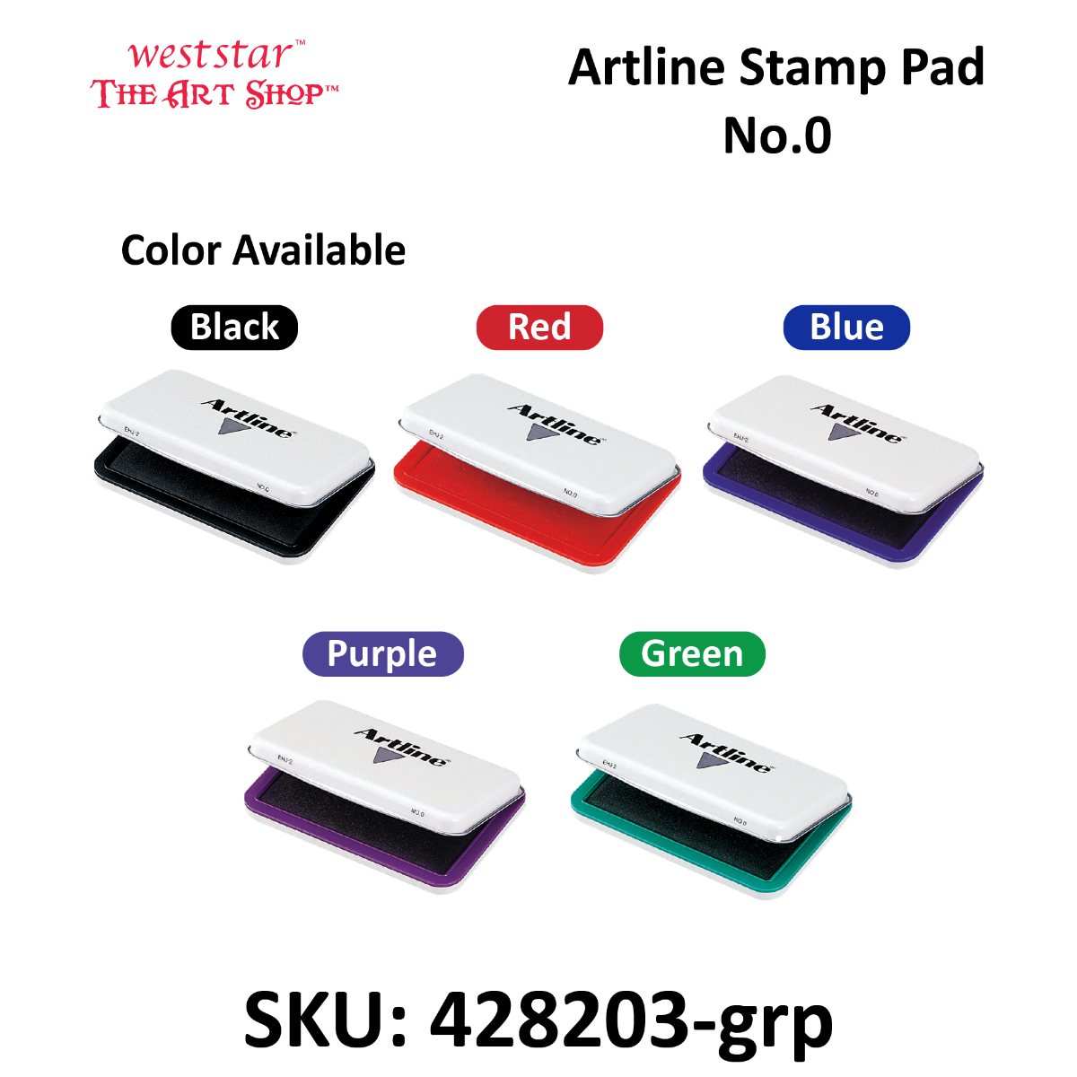 Artline Stamp Pad No.0 ( Medium )|grp