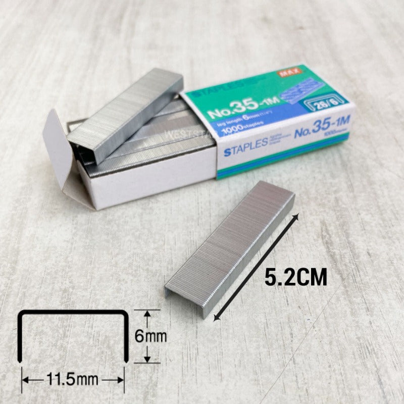 Max Staples No.35-1M , Stapler Bullet No.35
