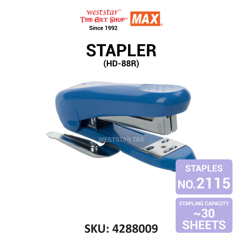 MAX Stapler HD88R, HD-88R (Use staples No.2115) (~30sheets)
