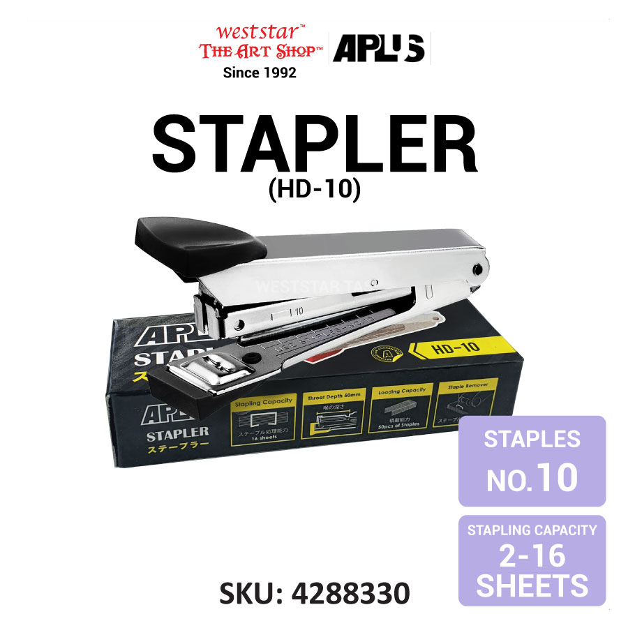 Aplus Stapler (HD-10) | Use staples No.10 (2-16sheets)