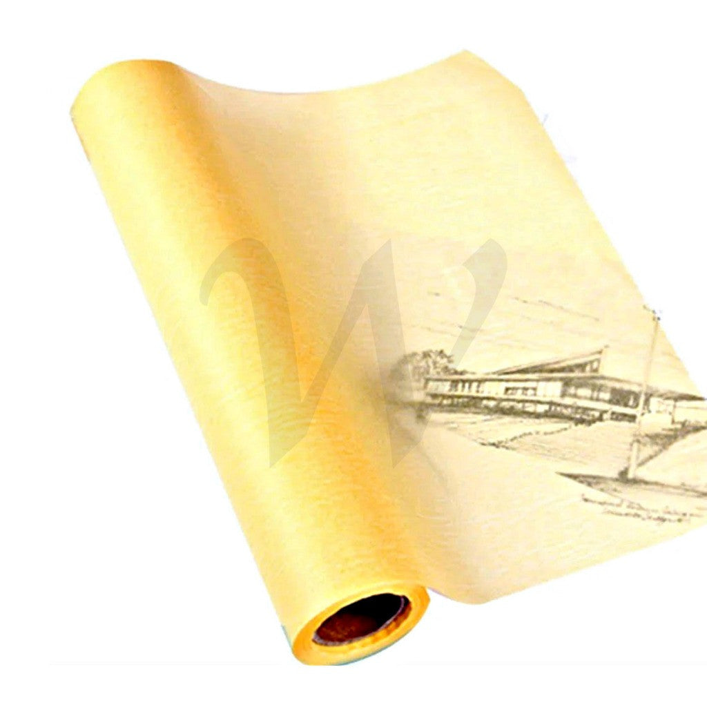 Butter Paper Roll YELLOW for Sketching & Drawing - 15g (30cm / 46cm*50 yard )
