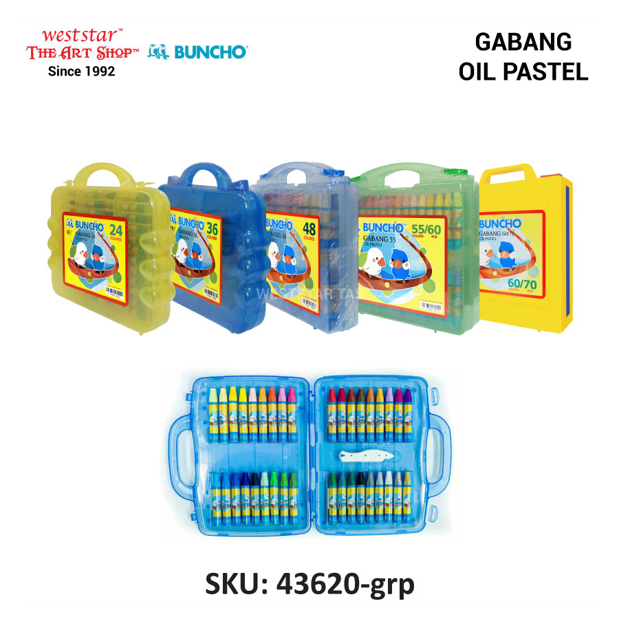 Buncho GABANG Oil Pastel Set, Buncho Oil Pastel (24, 36, 60, 48, 70pcs)