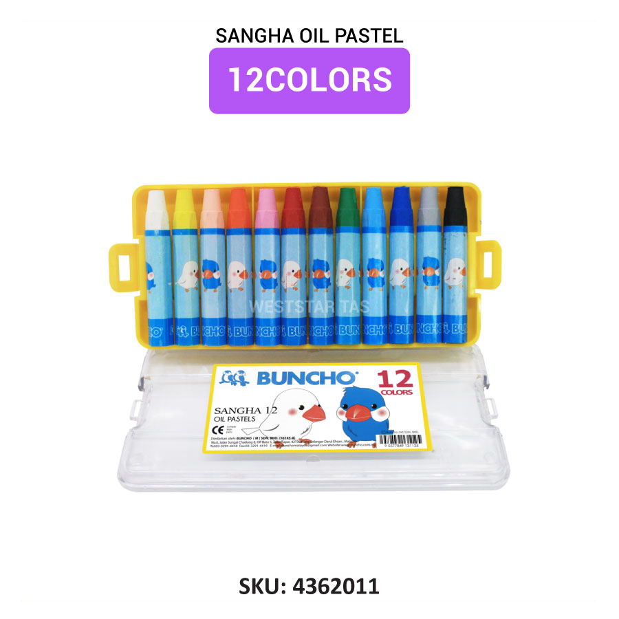 Buncho SANGHA Oil Pastel, Buncho Oil Pastel (12, 24, 36colors)