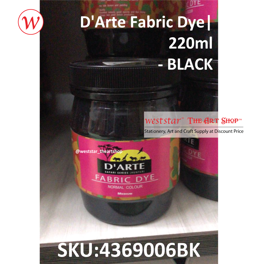 D'Arte Fabric Dye-220ml 16colors