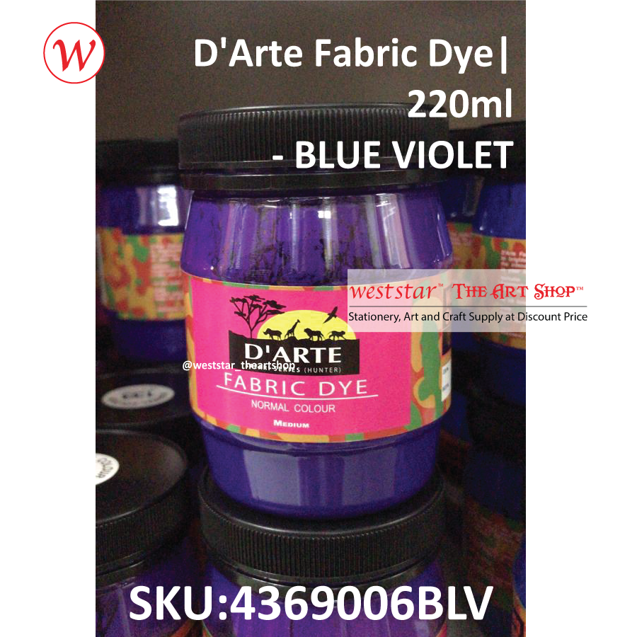 D'Arte Fabric Dye-220ml 16colors