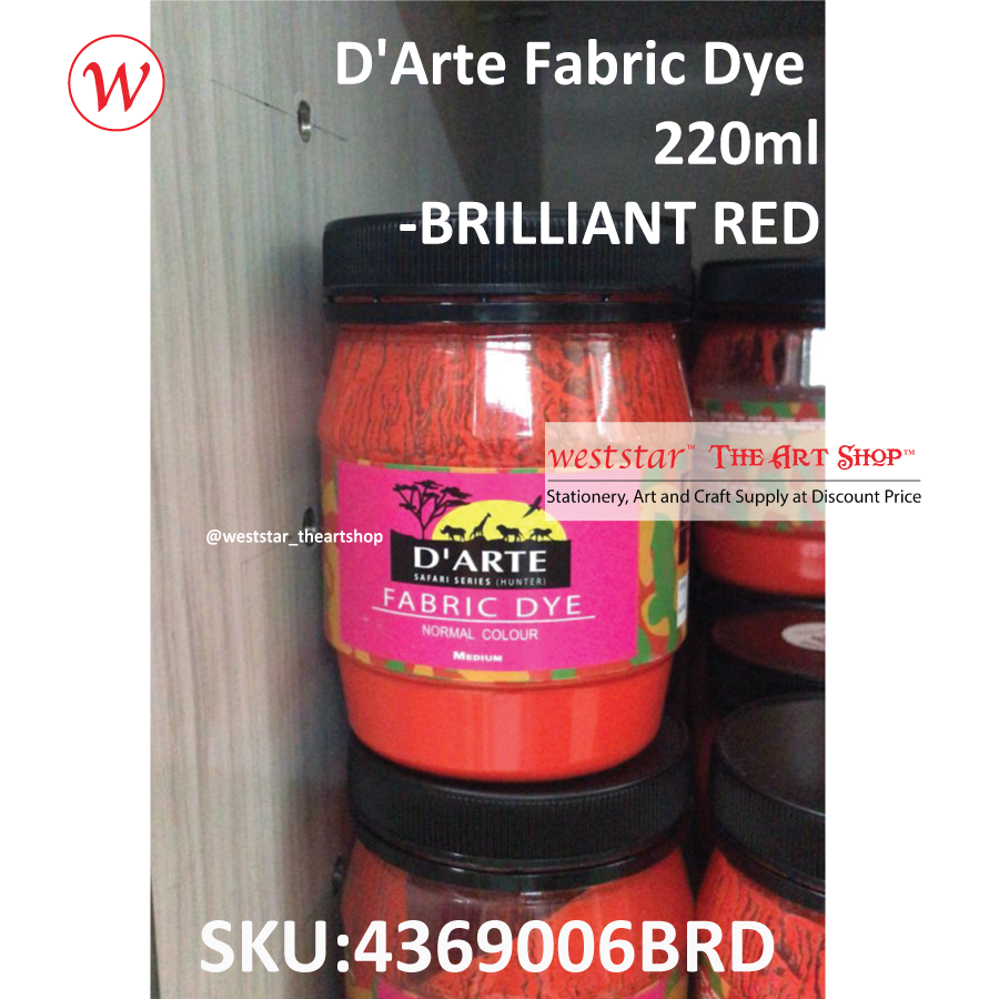 D'Arte Fabric Dye-220ml 16colors