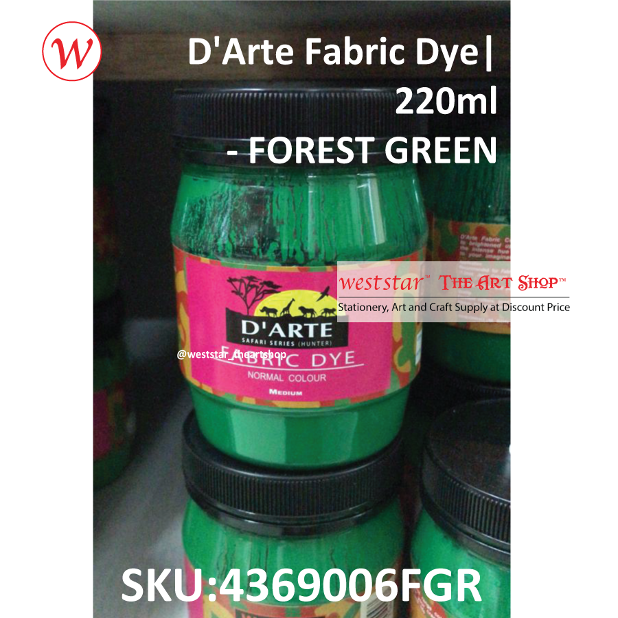 D'Arte Fabric Dye-220ml 16colors